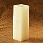 10 Inch Square Champagne Flameless Candle with Timer