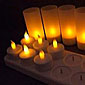 Flameless Rechargeable Tea Lights Set Of 12