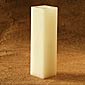 12 Inch Square Champagne Flameless Candle with Timer