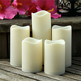 Outdoor Weatherproof Flickering Candles