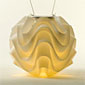 Outdoor Solar Powered Modern Lantern with White LED
