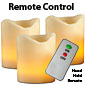 Set of 3 Remote Control Flameless Candles 3 x 3 Inch