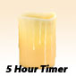 Flameless Golden Wheat 4 x 6 Wax Candle with Timer