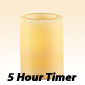 Flameless Golden Wheat 3 x 4 Wax Candle with Timer
