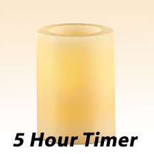 Flameless Golden Wheat 3 x 4 Wax Candle with Timer