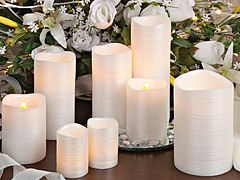Pearl White Flamless 4x6 LED Candle