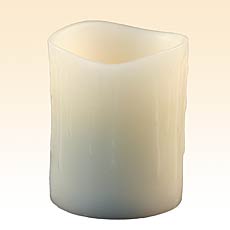 Vanilla Drip 3 x 4.5 Inch Battery Operated Candle Real Wax