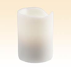 Smooth Vanilla 3 x 4.5 Inch Battery Operated Candle Real Wax