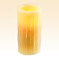 Beeswax Drip 3 x 6 Inch Battery Operated Candle Resin