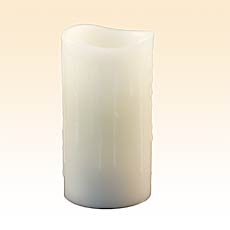 Vanilla Drip 3 x 6 Inch Battery Operated Candle Real Wax