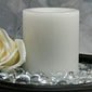 White 2.75 x 4 Inch Battery Operated Round Candle