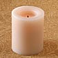 4 Inch Round Coral Flameless Candle