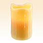 Beeswax Drip 4 x 6 Inch Battery Operated Candle Resin