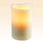 Smooth 4 x 6 Inch Resin Battery Operated Candle