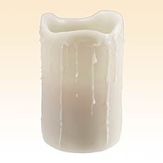 Vanilla Drip 4 x 6 Inch Battery Operated Candle Real Wax