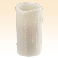 Vanilla Drip 4 x 8 Inch Battery Operated Candle Real Wax