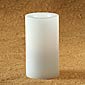 6 Inch Unscented Round White Flameless Candle With Auto Timer