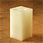 6 Inch Square  Champagne Flameless Candle