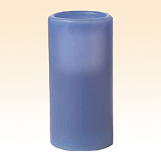 Flameless 6 Inch Pillar Ocean Blue Candle