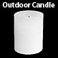 Outdoor Flameless Candle 3.25 x 4 White