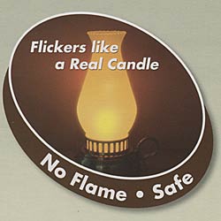 Brushed Nickel Flameless Lantern