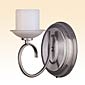 Brushed Nickel Flameless Wall Sconce Single Arm