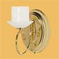 Brass Plated Flameless Wall Sconce