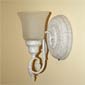 Antique White Flameless Wall Sconce