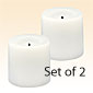 1.75 In. White Unscented Round Pillar Flameless Candle