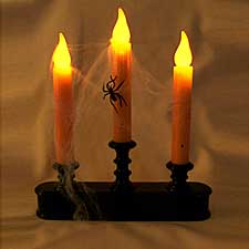 Halloween Flameless Window Candle Three Tier with Sensor