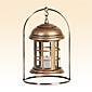 Flameless Lantern With Copper Finish
