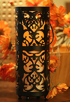 4 x 10 Hanging Lantern Flameless Candle - 5 Hour Timer