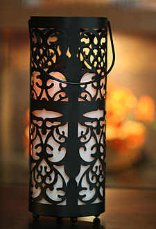 5 x 12.5 Hanging Lantern Flameless Candle - 5 Hour Timer