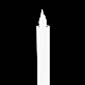 White Flameless Taper Candle 16.5 Inch - Set of 2 White Flame - No Drip