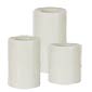 Flameless Round White Candles 4, 5 and 6 Inch Set of Three