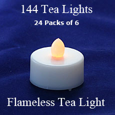 Case Pack 144 Flameless Tea Lights