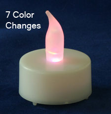 Color Changing Flameless LED Tea Lights Set Of 6