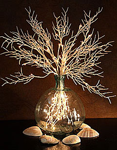 Electric White Coral Willow Branch - 20 Inch 40 Lights