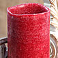 Bright 4 LED Battery Operated Candle 4 x 8 Cranberry - Timer