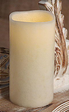 Super Bright LED Battery Operated Candle 4 x 8 Ivory - Timer