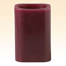 Flameless Candle 4 Inch Square Apple Cider Color Changing