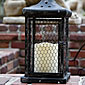Outdoor  Antique Metal Lantern Black Finish