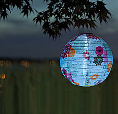 Outdoor Solar Lantern - Limited Edition Floral Bloom by Soji