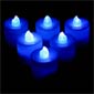 Blue Flameless 2 Inch Tea Light - Set of 6