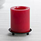 Candle Impressions 4 Inch Red Flameless Candle - Timer