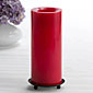 Candle Impressions 8 Inch Red Flameless Candle - Timer