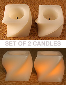 Mini Twist Votives 2 Inch Set of 2