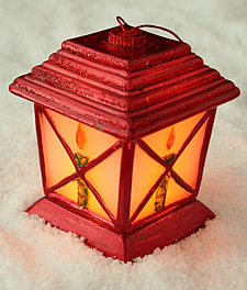 Flameless 3 Inch Hand Painted Lantern - Battery Operated