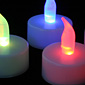 Color Changing Flameless LED Tea Lights Set Of 4