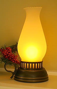 Hand Held Flameless Lantern With Timer